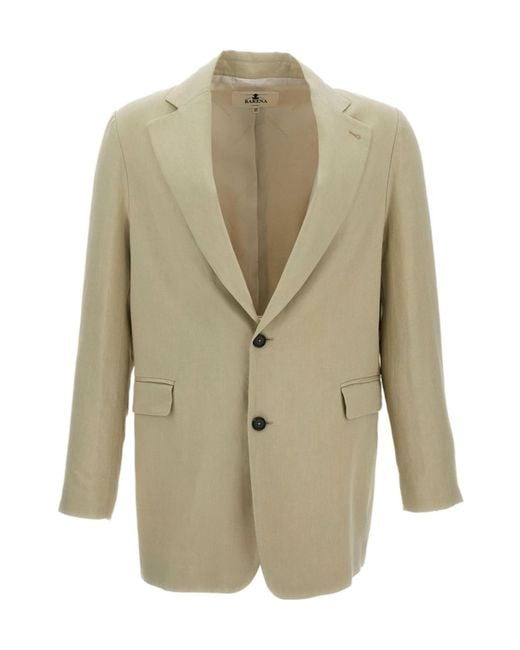 Barena Green Buttoned Blazer