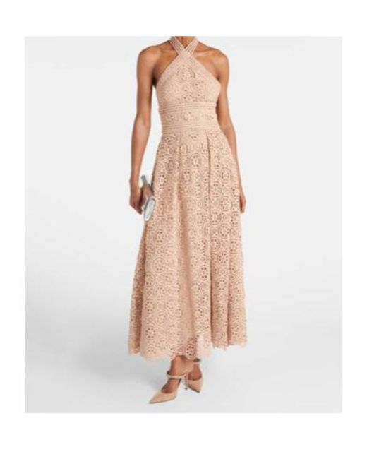 Elie Saab Natural Midi Dress