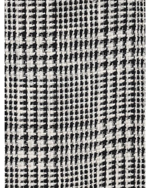 Gianluca Capannolo Gray Houndstooth Shift Dress