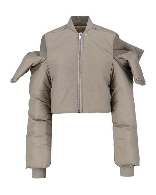 Rick Owens Gray Covertible Jacket