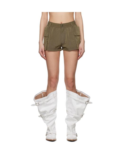 R13 Gray Pocket Shorts