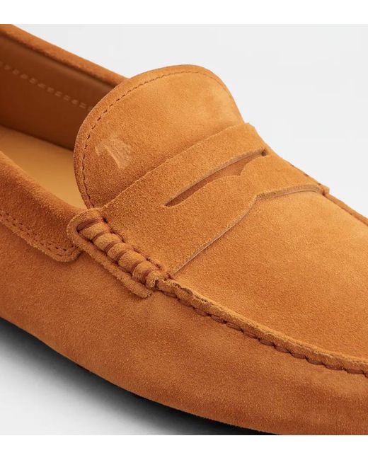 Tod's Brown Round-Toe Loafers for men