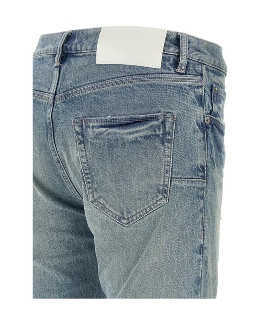 Purple Brand Blue P001 Repairs Skinny Jeans for men