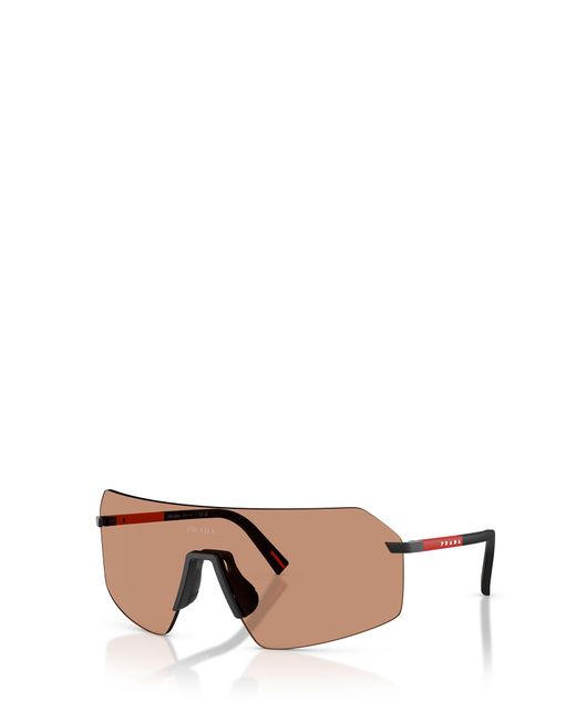 Prada Linea Rossa Pink Prada Eyewear Linea Rossa Irregular Frame Sunglasses for men