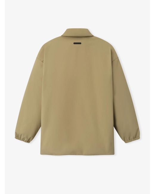 Fear Of God Natural Essentials Logo-Embroidered Zip-Up Jacket for men