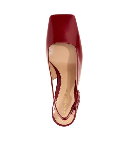 Gianvito Rossi Red Ric Slingbacks