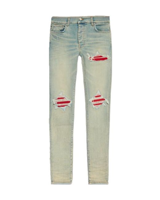 Amiri Green Mx1 Skinny Jeans for men