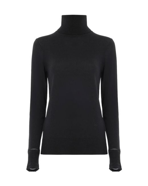 Chloé Black High-Neck Long-Sleeved Knitwear