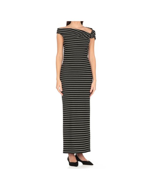 MSGM Black Viscose Dress