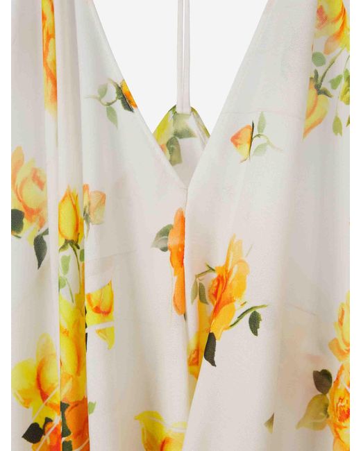 Acne Metallic Floral Pattern Top