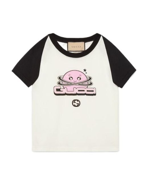 Gucci Black Interlocking G Cotton T-Shirt