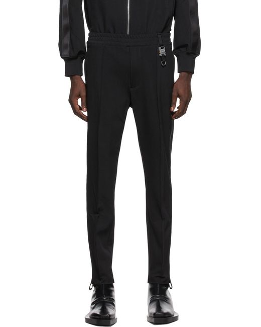 1017 ALYX 9SM Black 1017 9Sm Buckle Detailed Straight Leg Pants for men