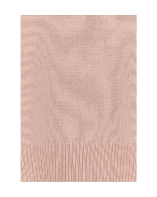 Jil Sander Pink Short-Sleeved Knitted Top