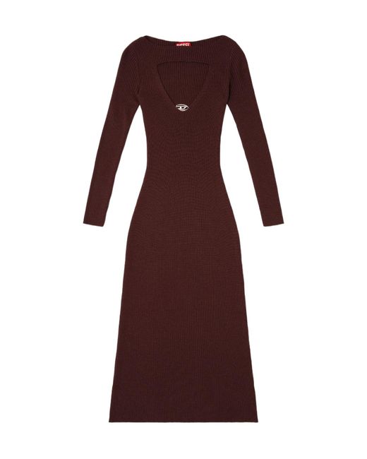 DIESEL Purple M-Oloni Midi Dress