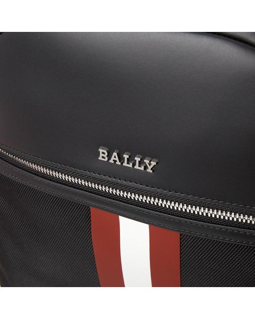 Bally Black Zippered Backpack for men
