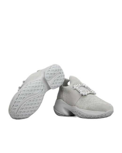 Roger Vivier Gray Viv' Run Sneakers