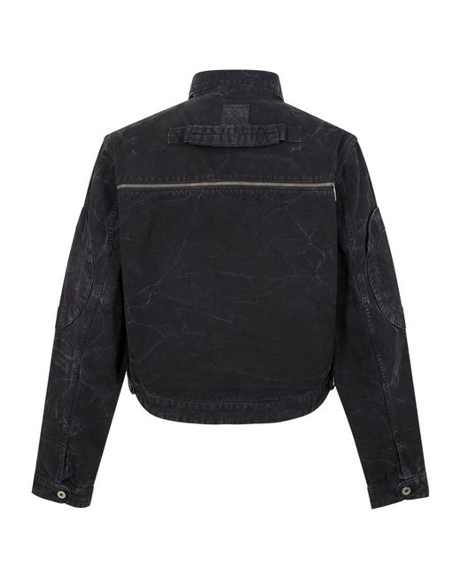 Off-White c/o Virgil Abloh Black Zip Jkt Sn99 for men