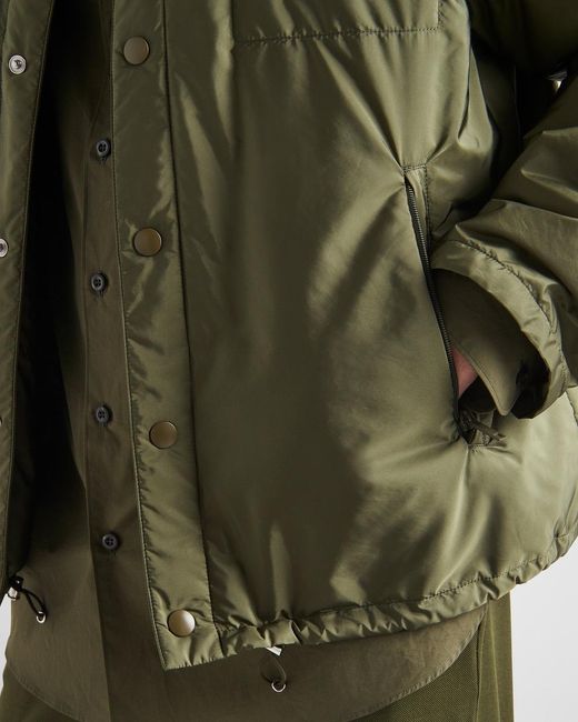 Prada Green Button-Up Shirt Jacket for men
