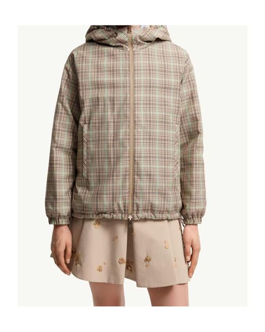 Moncler Gray Grimpante Reversible Hooded Short Padded Jacket