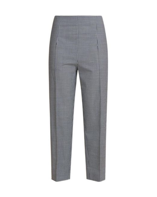 Marni Gray Checked Tailored Trousers
