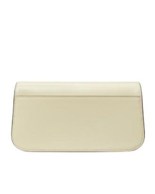 Tory Burch Natural Robinson Spazzolato Rectangular Shoulder Bag