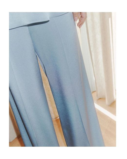 Marella Blue Satin Trousers