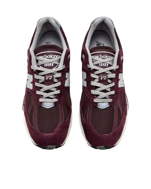 New Balance Brown Miuk 991V2 Sneaker for men