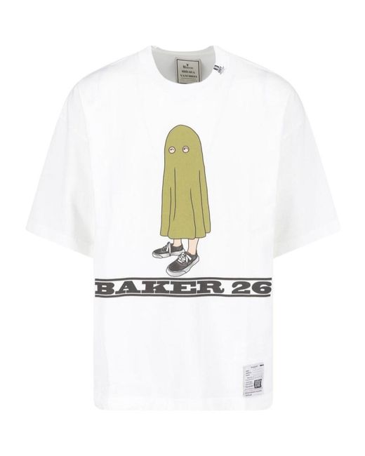 Maison Mihara Yasuhiro White Crew-Neck T-Shirt for men