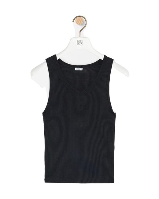 Loewe Black Anagram Sleeveless Tank Top