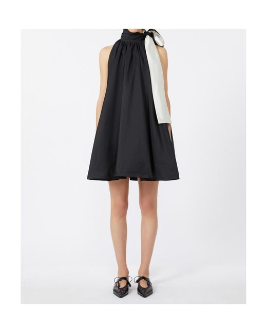 Max Mara Black Pianoforte Beber Sleeveless Mini Dress