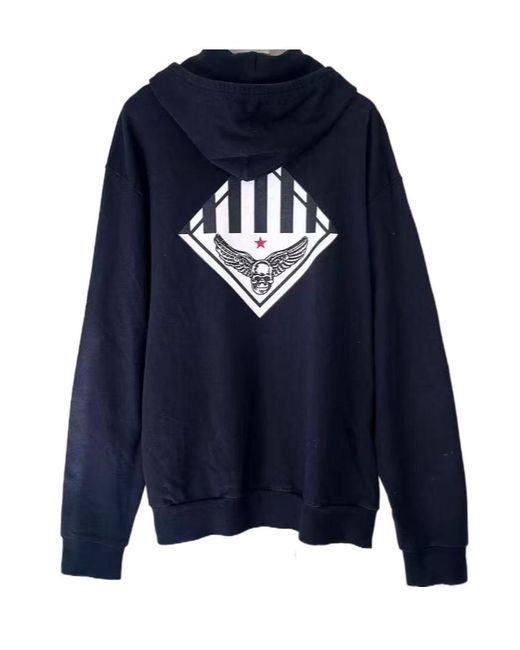 Chrome Hearts Blue Foti Pull Hoodie for men
