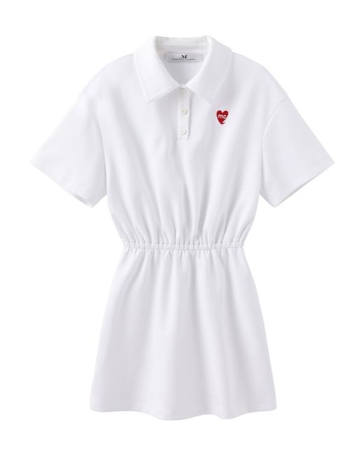 Marissa Chiara White Heart Embroidered Dress