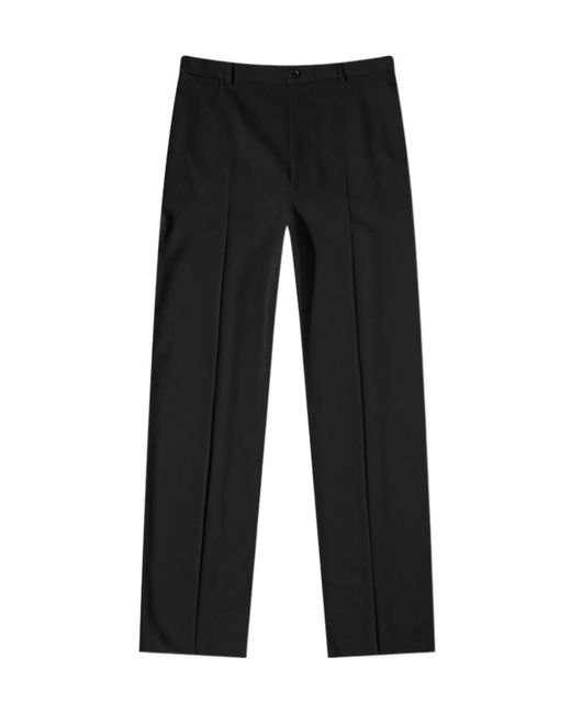 Balenciaga Black Straight-Leg Tailored Trousers for men