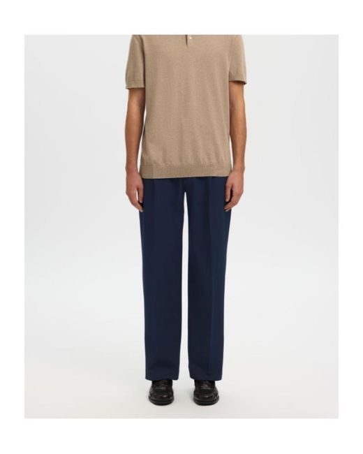 SELECTED Blue 220 Loose Fit Trousers for men