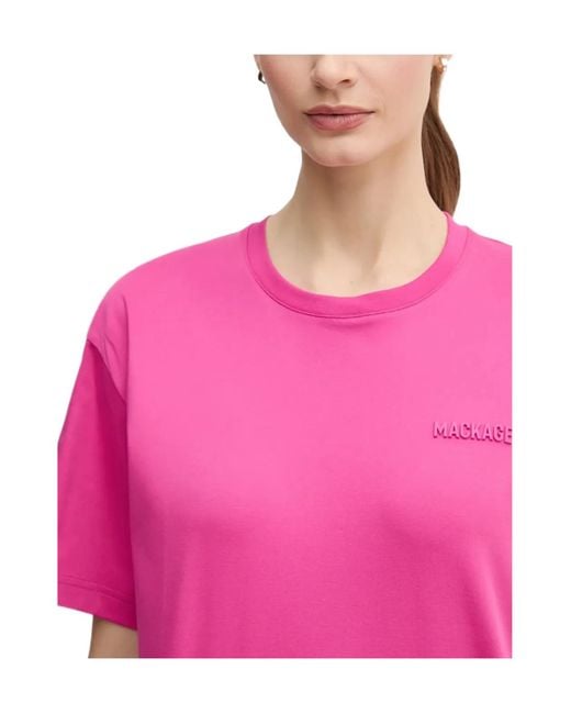 Mackage Pink Tee-W Crew-Neck T-Shirt