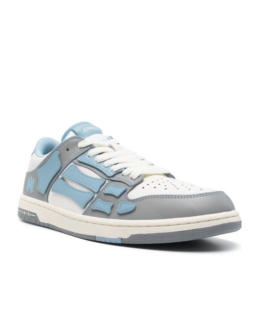 Amiri Blue Varsity Skel Top Low Sneakers for men