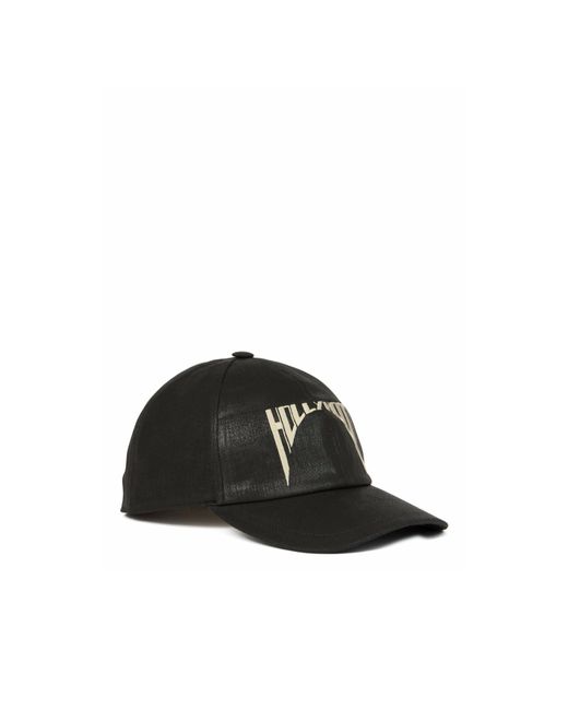 Rick Owens Black Embroidered Baseball Cap for men