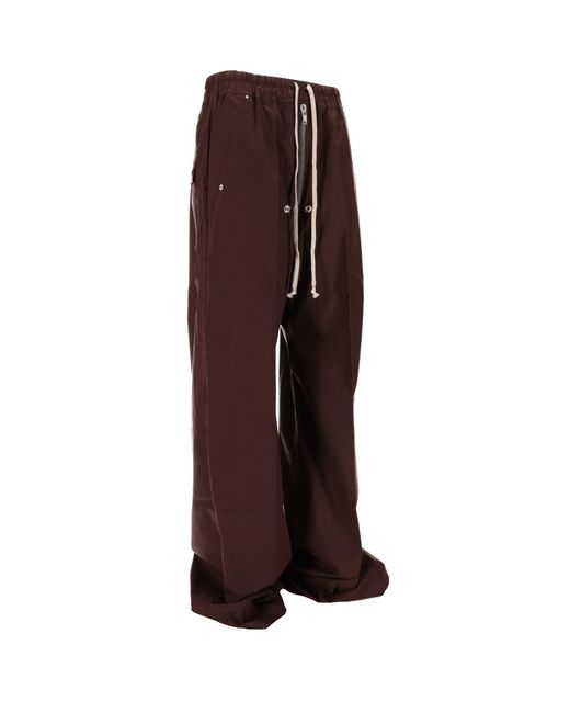Rick Owens Brown Bela Wide-Leg Trousers