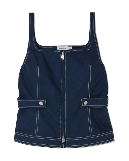 Jonathan Simkhai Blue Dolce Top