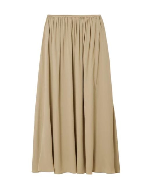 Joseph Natural Elba Tie-Detailed Crepe De Chine Maxi Skirt