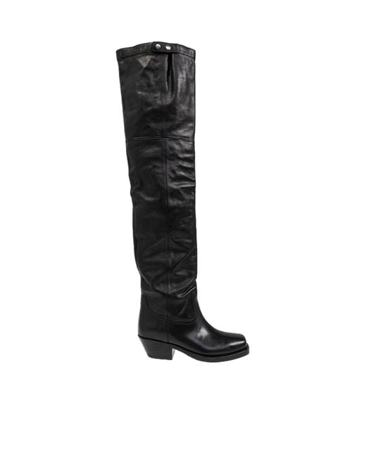 Isabel Marant Black Amati Over-The-Knee Boots