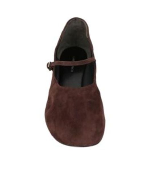 Tory Burch Brown Round-Toe Mary Jane Shoes With Buckle Closure