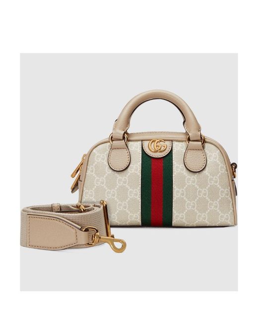Gucci Metallic Ophidia Gg Mini Top Handle Bag