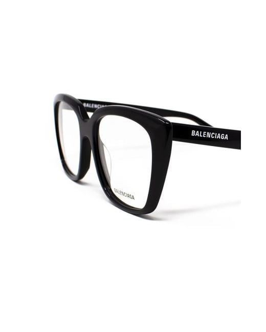 Balenciaga White Eyewear Square Frame Glasses