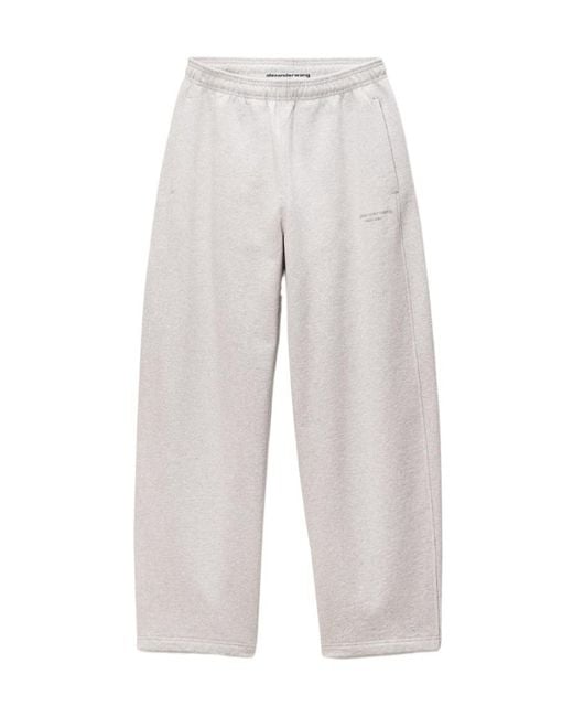Alexander Wang White Straight-Leg Pants