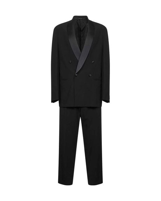 Giorgio Armani Black Two Piece Tailored Suit for men
