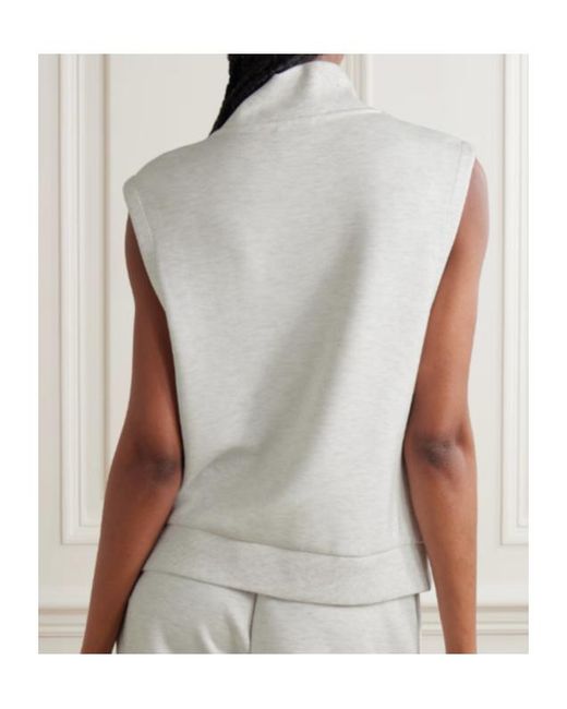 Varley White Vicky V-Neck Gilet