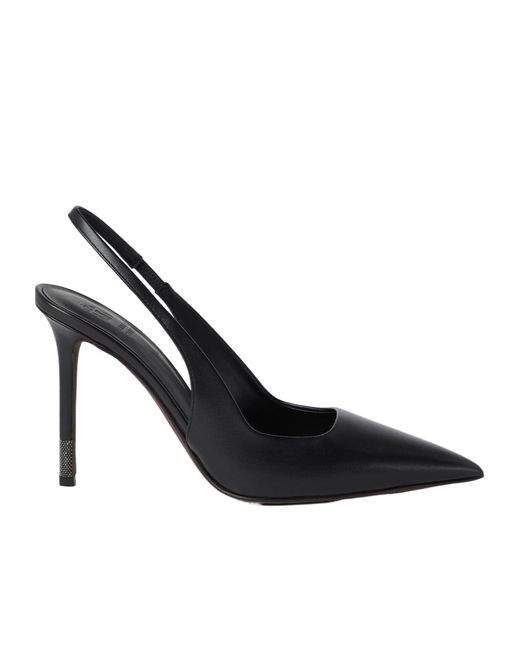 Brunello Cucinelli Black Slingback Heeled Pumps