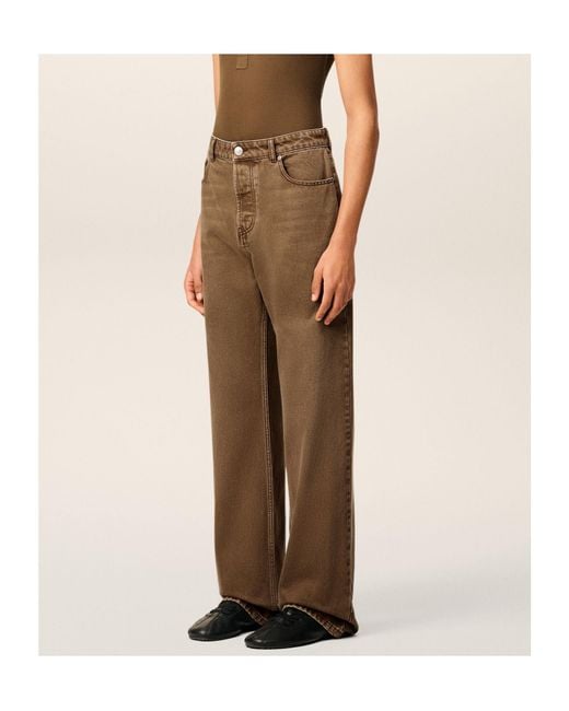 AMI Natural Cotton Loose-Fit Jeans for men