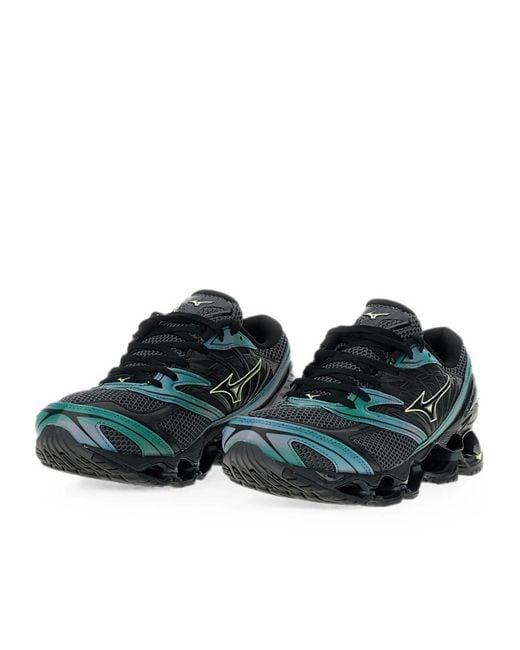 Mizuno Blue Round-Toe Sneakers for men